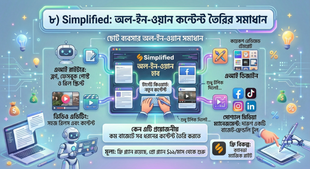 ২০২৬-এর সেরা ১০ বাজেট-ফ্রেন্ডলি এআই রাইটিং টুল (ফ্রি ও কম দামের প্ল্যানসহ)