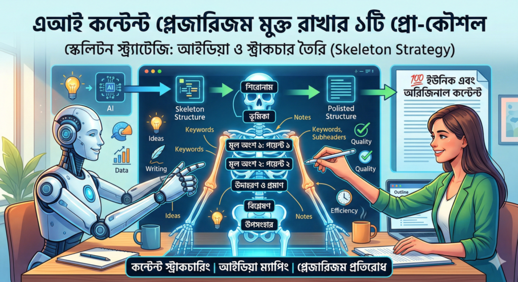 AI কন্টেন্ট প্লেজারিজম ছাড়া কিভাবে ব্যবহার করবেন
