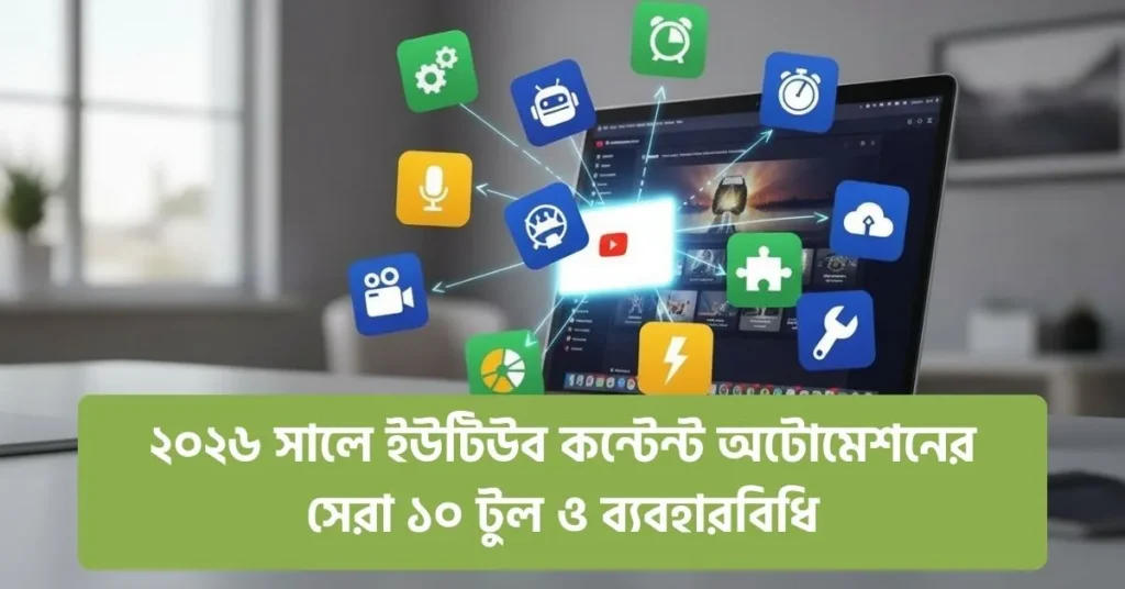 ২০২৬ সালে ইউটিউব কন্টেন্ট অটোমেশনের সেরা ১০ টুল ও ব্যবহারবিধি