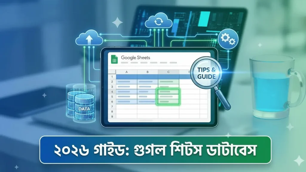 গুগল শিটস ডাটাবেস (Google Sheets Database),গুগল অ্যাপস স্ক্রিপ্ট, ডাটাবেস ম্যানেজমেন্ট টিপস, ফ্রি অনলাইন ডাটাবেস, গুগল শিটস এপিআই।