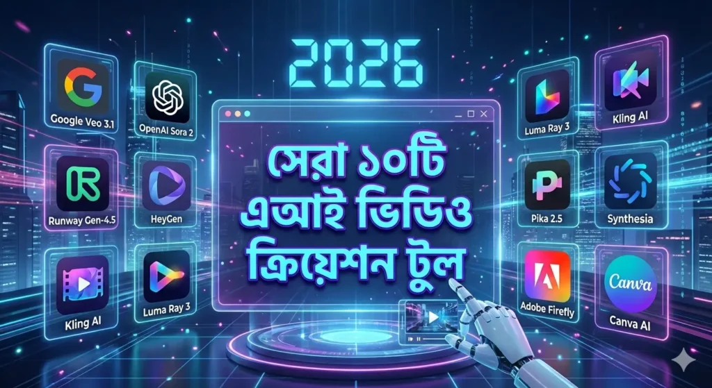 সেরা ১০টি এআই ভিডিও ক্রিয়েশন টুল ২০২৬