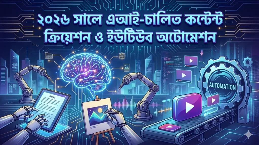 ২০২৬ সালে এআই-চালিত কন্টেন্ট ক্রিয়েশন ও ইউটিউব অটোমেশন